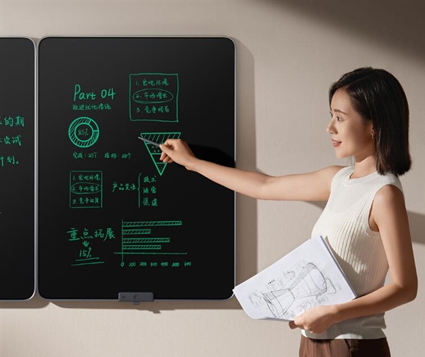 239元 小米米家液晶黑板39英寸深灰色上架：无粉尘污染