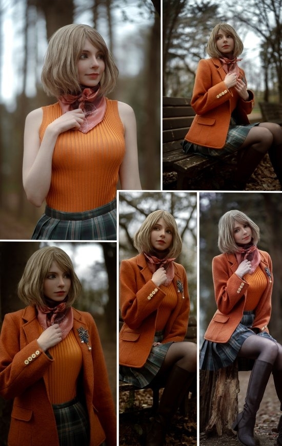 《生化4RE》艾什莉体模分享圣诞风格新美照：你想要礼物吗