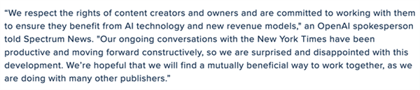 OpenAI微软遇到大麻烦了！网友：见证AI侵权里程碑式的案件