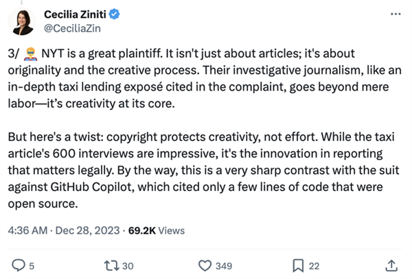 OpenAI微软遇到大麻烦了！网友：见证AI侵权里程碑式的案件