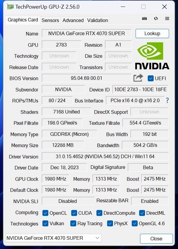 NVIDIA RTX 4070 SUPER显卡实测：性能逼近RTX 4070 Ti