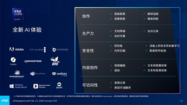 Intel发布全新vPro商用版AI PC：AI专业性能飙升12倍！