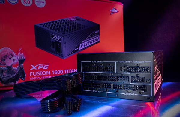 4999元 威刚XPG FUSION 1600W钛金电源上市：支持双路RTX 4090