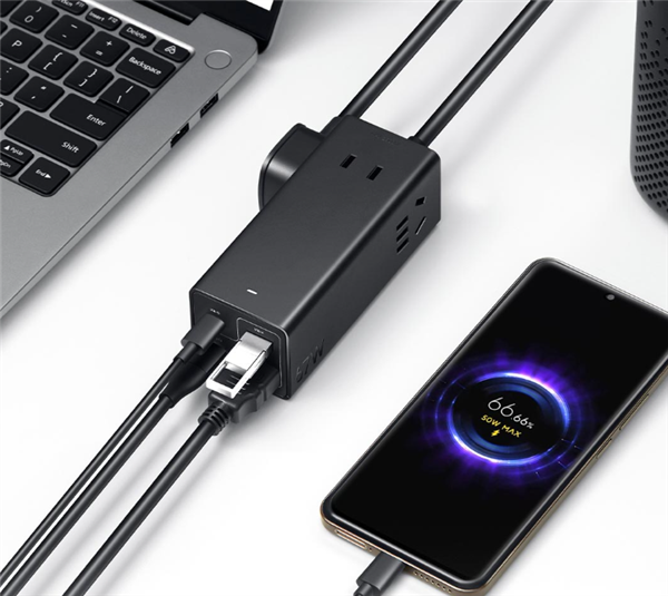 185元！小米67W桌面快充插座Pro开售：七合一接口 支持拓展坞