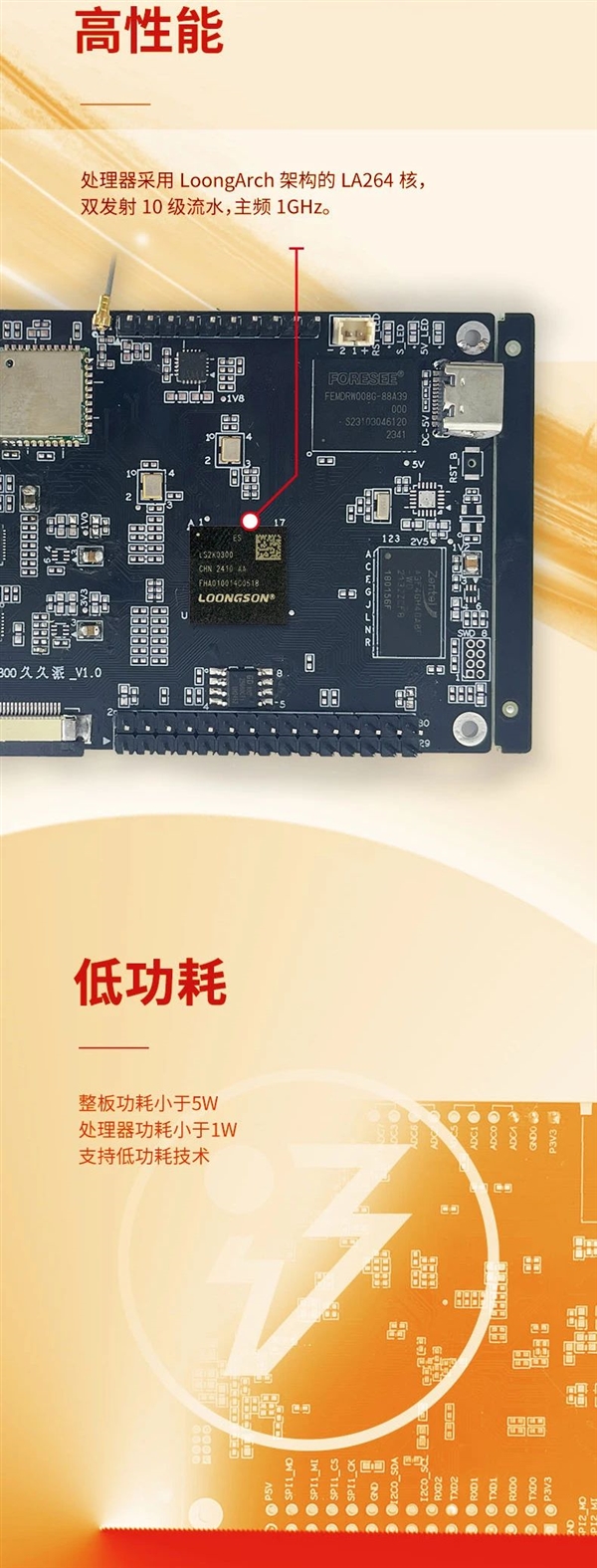 龙芯2K0300触控一体机发布：自主架构单核1GHz 功耗不到1W