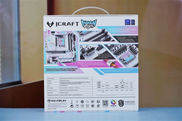 绝美颜值！铭瑄首款瑷珈主板MS-iCraft B760M CROSS图赏