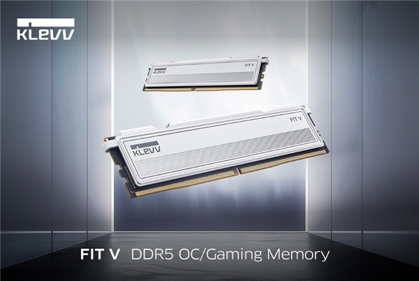 科赋发布全新FIT V DDR5内存：纯白外观、高度仅33mm