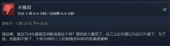 《我为情狂》Steam褒贬不一：价格偏高 三上悠亚戏份太少