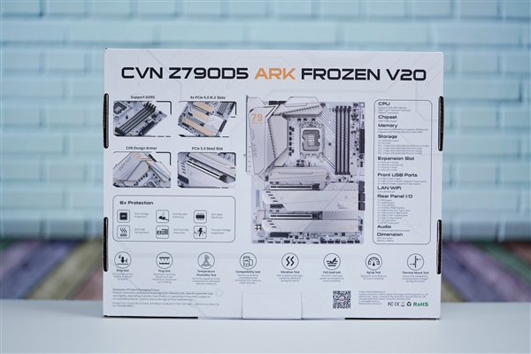 支持i9-14900K！七彩虹VCN Z790D5 ARK FROZEN方舟主板图赏