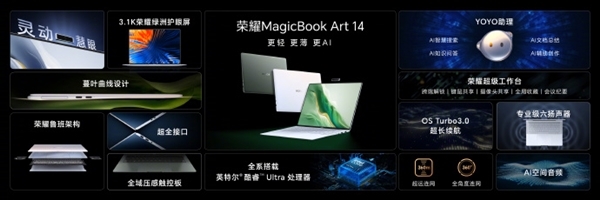 万元内最值得买的笔记本！荣耀MagicBook Art 14正式首销：比苹果更轻薄