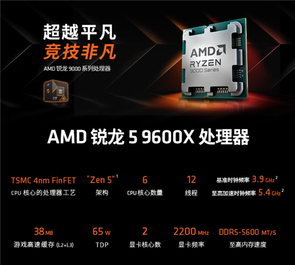 AMD锐龙7 9700X、锐龙5 9500X首发价格公布！便宜了 确实香