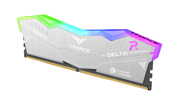 十铨推出T-FORCE DELTA RGB ECO DDR5内存：首次使用PCR再生塑料