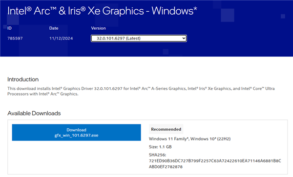 Intel显卡驱动减肥500MB 但仍有1.1GB！远超N/A