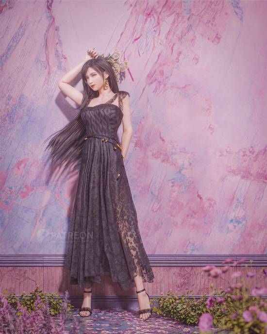 蒂法新3D区同人图：圣诞装