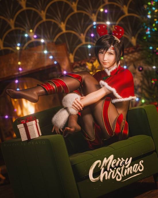 蒂法新3D区同人图：圣诞装