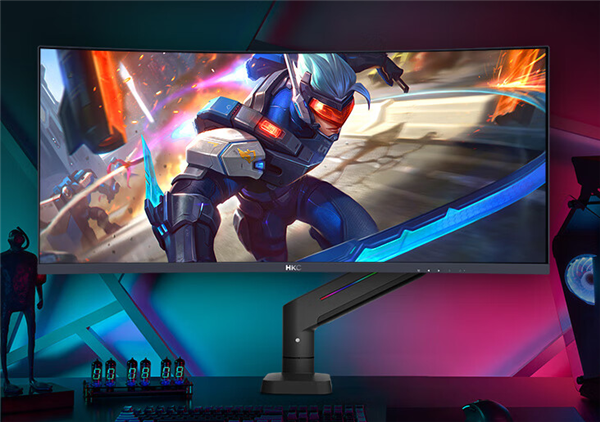 HKC推出新款34寸带鱼屏显示器：1440P 240Hz屏首发1879元