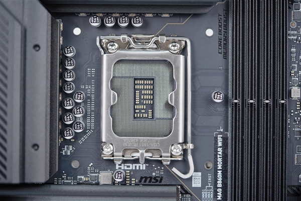 支持显卡快拆！微星B860M MORTAR WIFI主板图赏