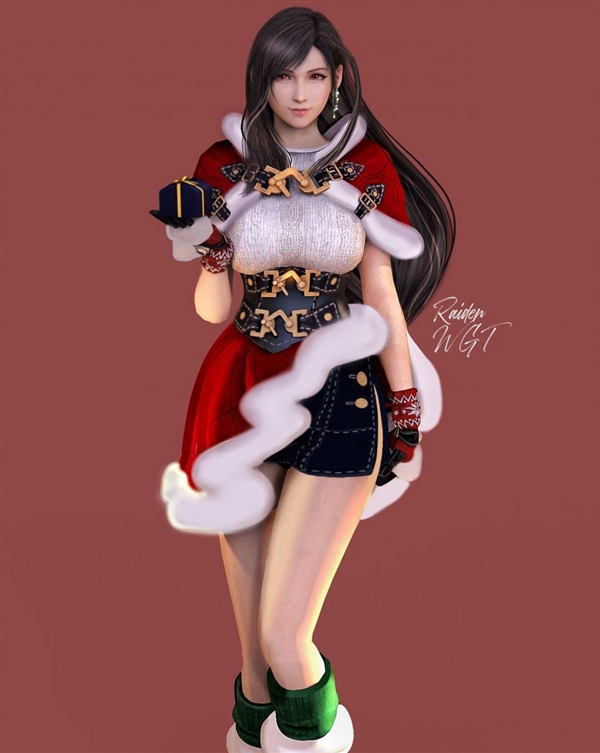 《最终幻想7》蒂法新年贺图赏：完美身材 性感热辣