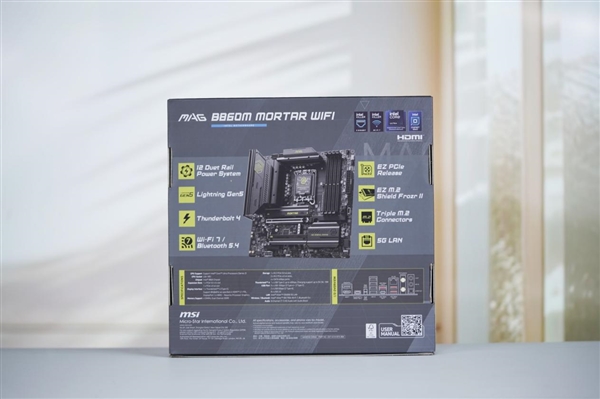 支持显卡快拆！微星B860M MORTAR WIFI主板图赏