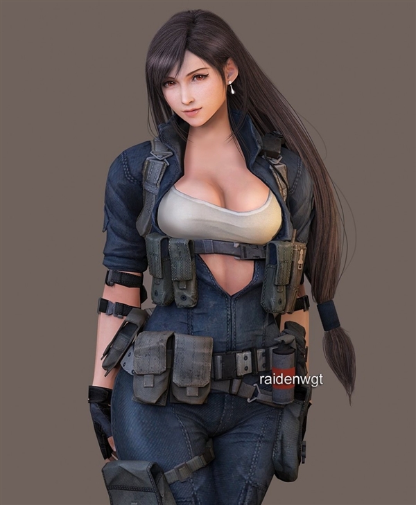 《最终幻想7》蒂法新年贺图赏：完美身材 性感热辣