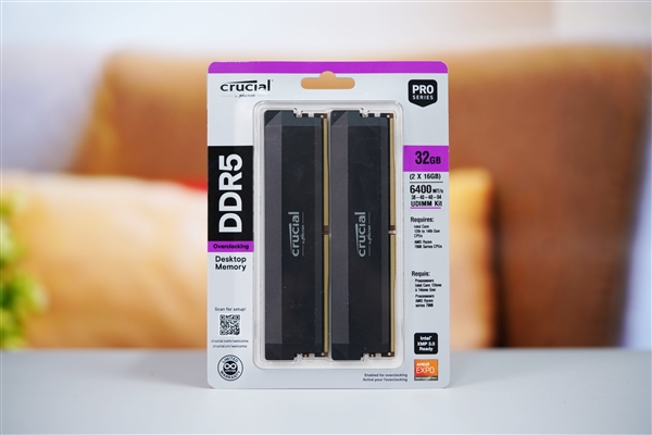 狂飙6400MT/s！英睿达DDR5 Pro超频版游戏内存图赏