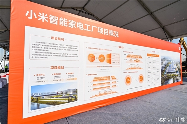 小米首座家电工厂结构封顶！将自研自产小米空调