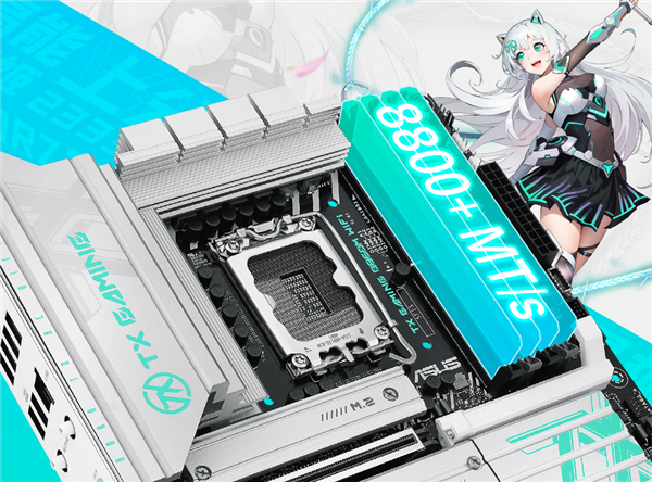 华硕TX GAMING B860M WIFI主板首发1419元：大面积月光银散热装甲