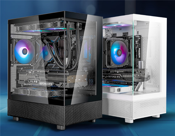 银昕LUCID 04海景房机箱首发379元起：270°全景钢化玻璃