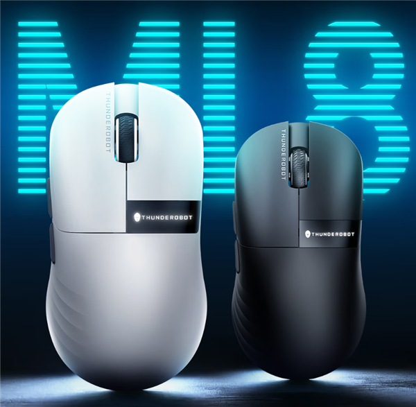 自带屏幕！雷神发布ML8星闪游戏鼠标：电量、DPI、连接模式一目了然