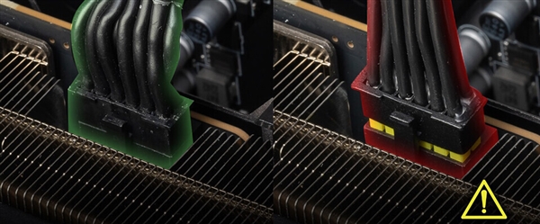 为防烧毁操碎心：微星RTX 50 16针电源线变黄了