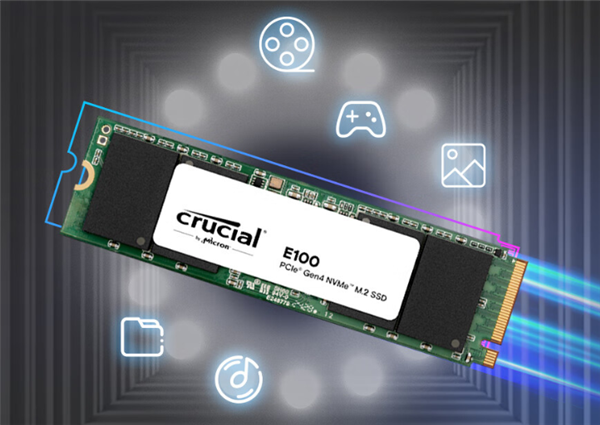 279元起 英睿达E100系列SSD上市：慧荣主控、美光原厂颗粒