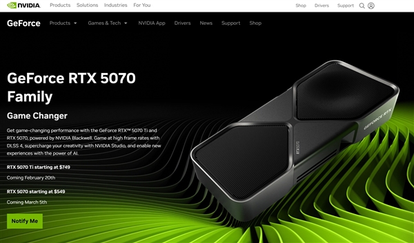 中端显卡大战！AMD、NVIDIA同日官宣：RX 9000对决RTX 5070谁更香