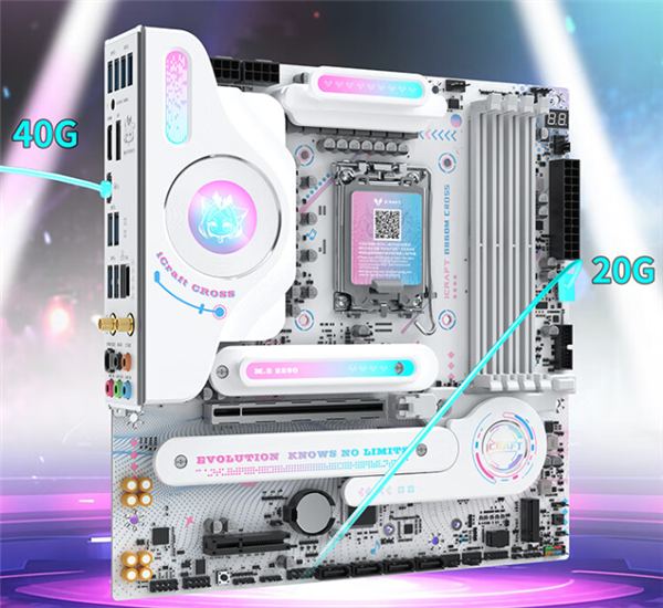 铭瑄iCraft B860M CROSS系列主板首发1249元起：新增LCD屏幕