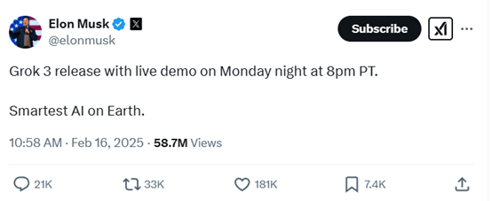 疯狂狙击OpenAI 马斯克发布“地表最强”Grok 3:但后院却起火了