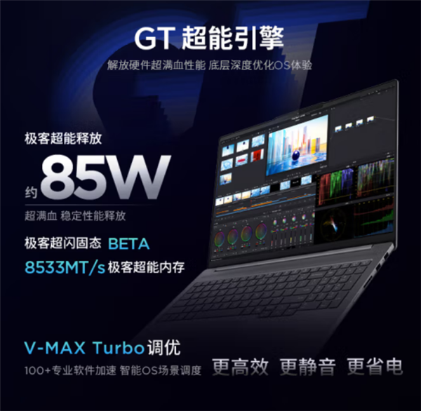 轻薄本85W性能狂飙！联想小新Pro 14/16 GT正式发布：6999元起