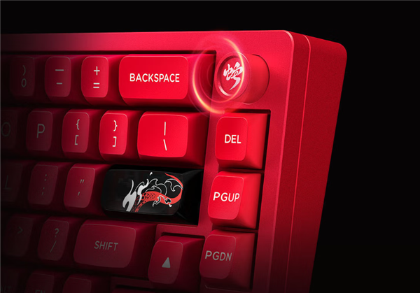 雷神VIC68磁轴键盘开售：三种轴体 配FPS专用旋钮 399元起