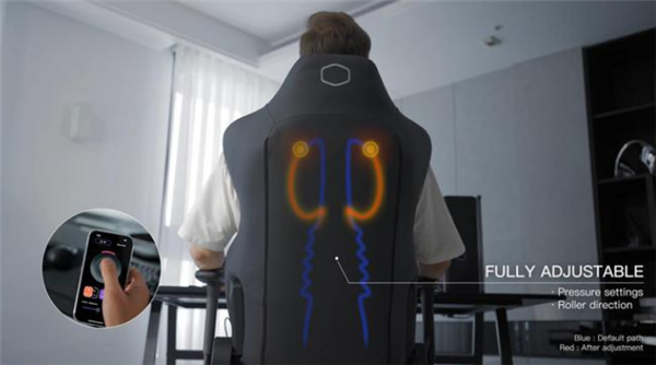 酷冷至尊推出Hybrid M按摩电竞椅：支持无线按摩