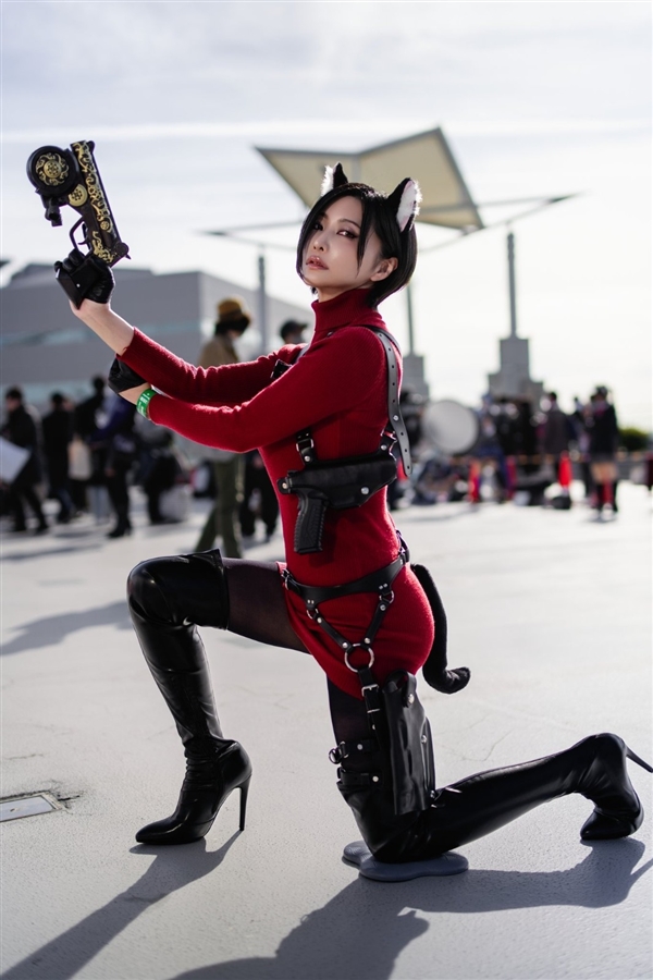 日本美女月岛圭Cos艾达王美图：旗袍造型无比诱人！