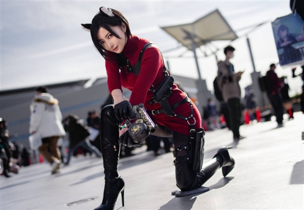 日本美女月岛圭Cos艾达王美图：旗袍造型无比诱人！