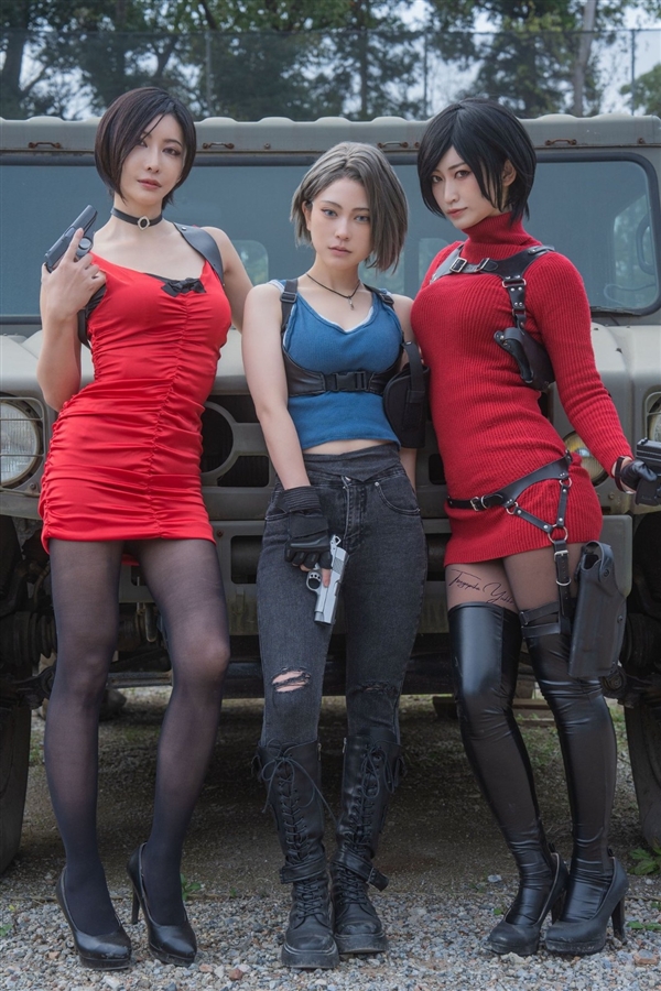 日本美女月岛圭Cos艾达王美图：旗袍造型无比诱人！