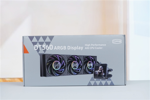 独立磁吸IPS液晶屏！超频三银翼DT360水冷散热器图赏
