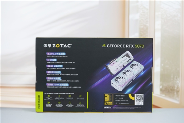 活力涂鸦！索泰RTX 5070 XGAMING OC显卡图赏