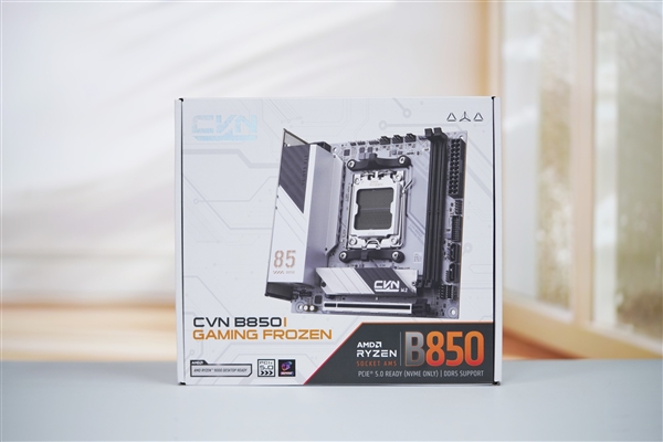 小巧迷你！七彩虹CVN B850I GAMING FROZEN V14主板图赏