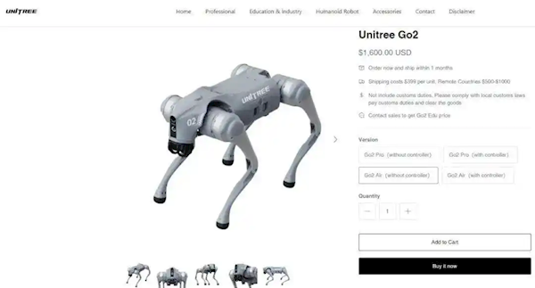 宇树机器人加速全球市场扩张：入驻阿里跨境平台  