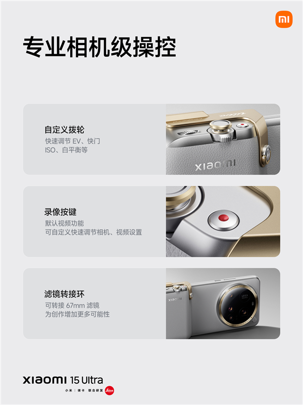 C口直连无需设置！卢伟冰发布小米15 Ultra影像套装使用教程