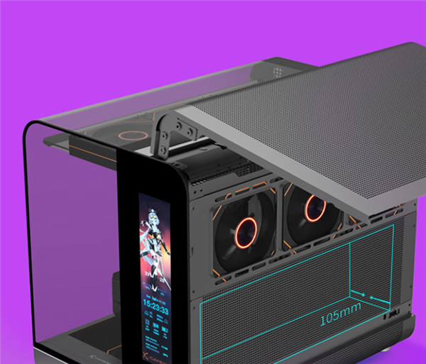 699元 动力火车推出幻翼LCD版机箱：双鸥翼海景房设计