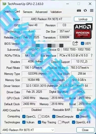 AMD公版RX 9070 XT首次无死角曝光、拆解：看着好眼熟