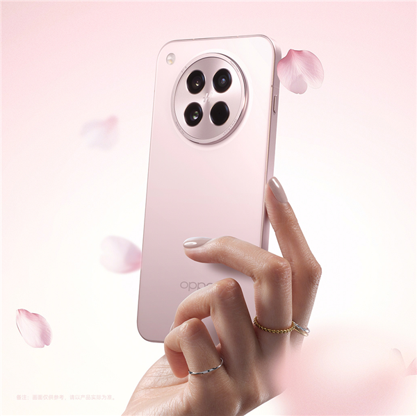 OPPO Find X8s落樱粉官图公布：1.25mm全球最窄边 女生一见倾心
