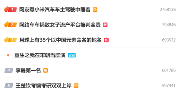 小米汽车司机驾驶中睡着上热搜 客服回应：智驾系统只是辅助