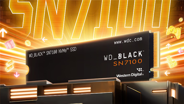2049元 西数黑盘SN7100 NVMe SSD 4TB版本上市：读速7250 MB/s